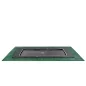 Preview: EXIT Dynamic In-Ground Trampoline 305x519cm - black with fall protection