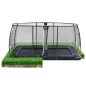 Preview: EXIT Dynamic In-Ground Trampoline 275x458cm - black with Net