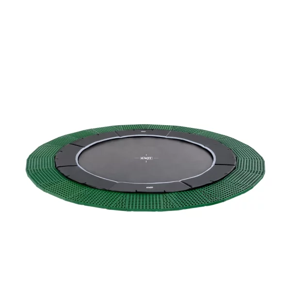 EXIT Dynamic In-Ground Trampoline ø366cm - black with fall protection