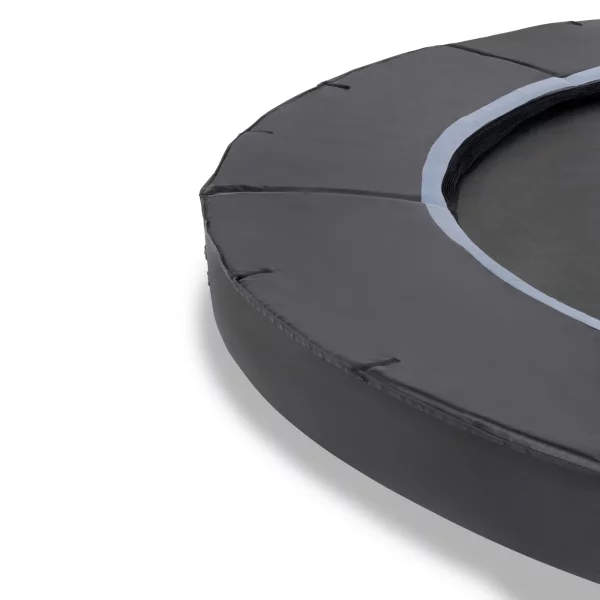 EXIT Dynamic Flatground Trampolin ø366cm - schwarz mit Fallschutz