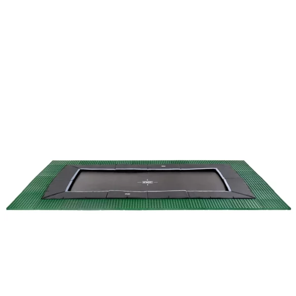EXIT Dynamic In-Ground Trampoline 305x519cm - black with fall protection