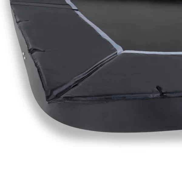 EXIT Dynamic Flatground Trampolin 244x427cm - schwarz mit Fallschutz